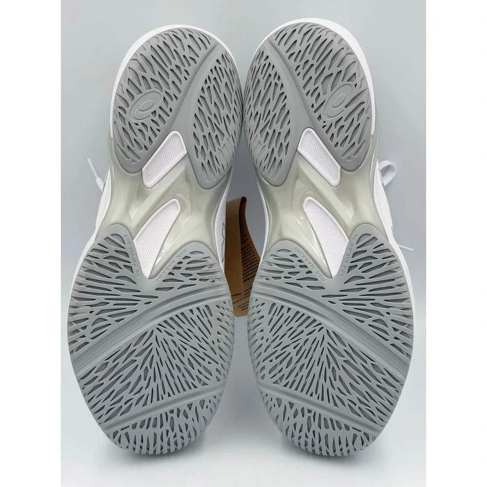 ASICS Solution Swift FF Womens 9.5 Tennis Shoes White Silver 1042A265